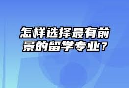 留学就业前景分析：哪些专业更容易在海外找到工作？缩略图